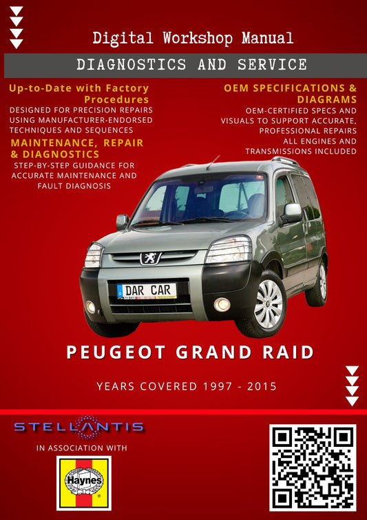 Peugeot Grand Raid Digital Workshop Repair & Maintenance Manual