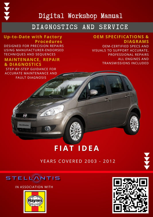 Fiat Idea Digital Workshop Repair & Maintenance Manual