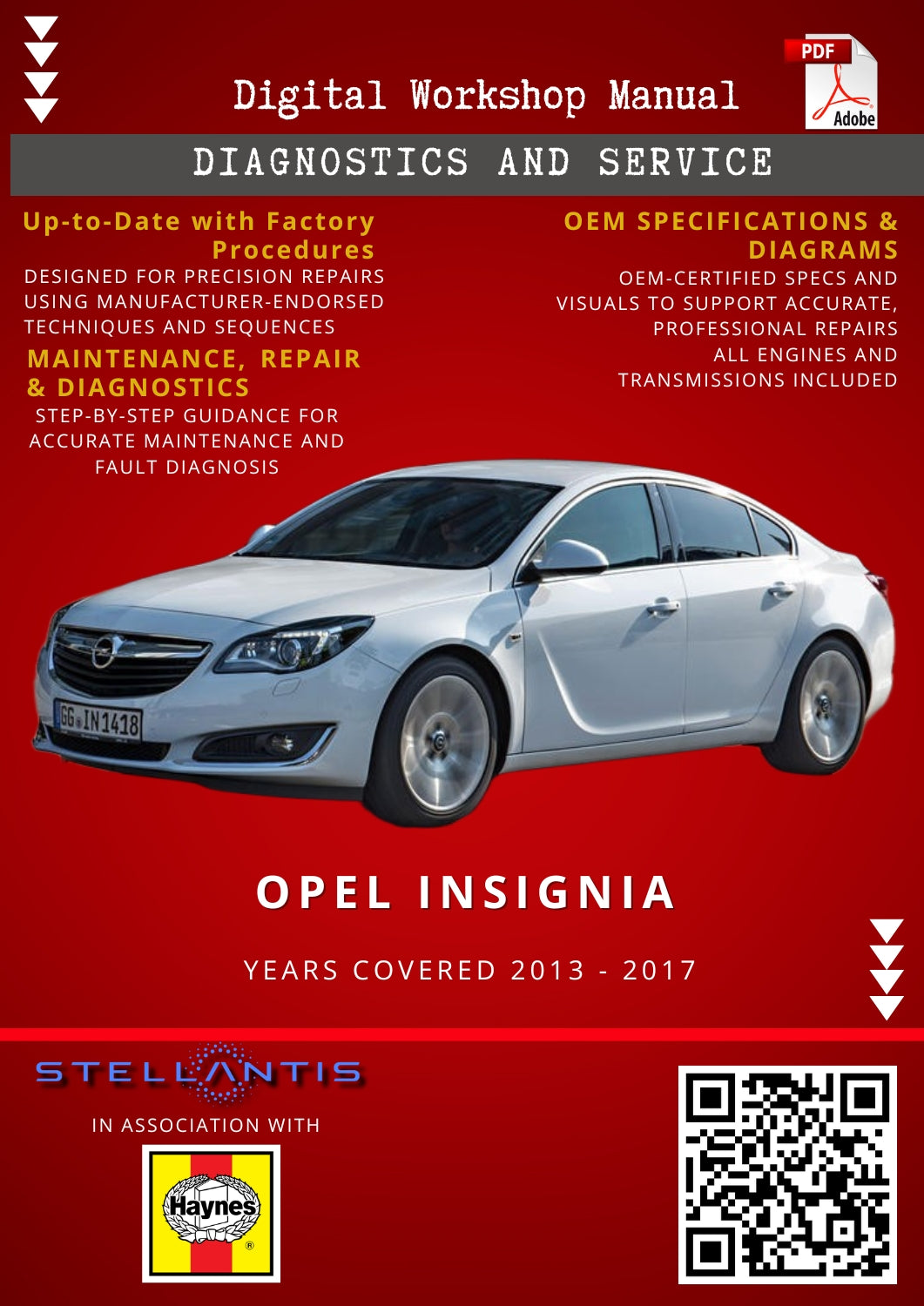 Opel Insignia Digital Workshop Repair & Maintenance Manual