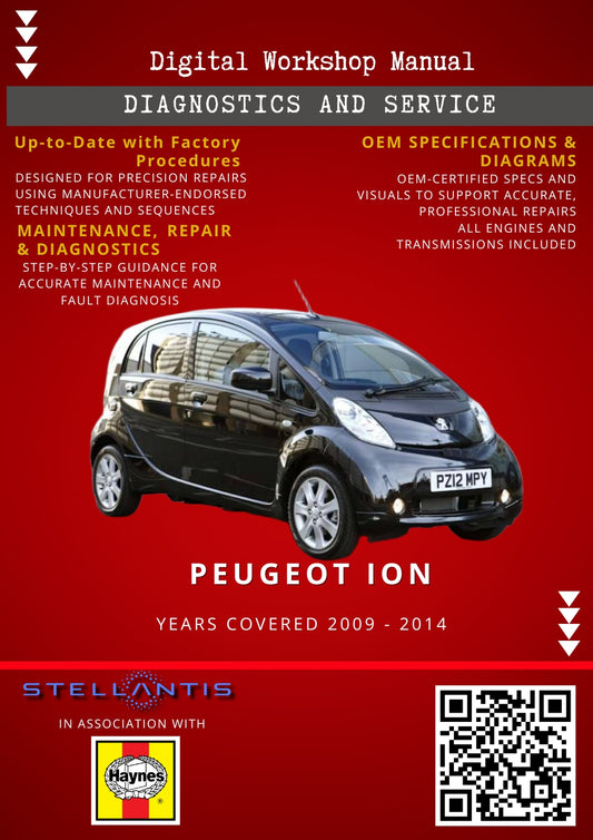 Peugeot Ion Digital Workshop Repair & Maintenance Manual