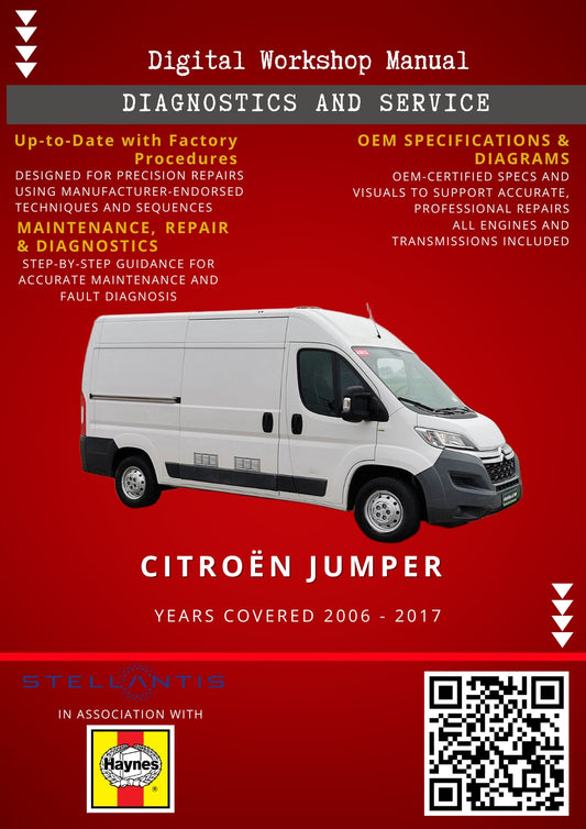 Citroën Jumper Digital Workshop Repair & Maintenance Manual
