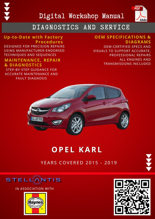 Opel Karl Digital Workshop Repair & Maintenance Manual