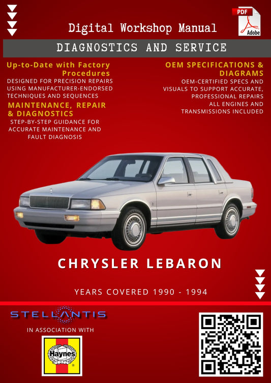Chrysler LeBaron Digital Workshop Repair & Maintenance Manual