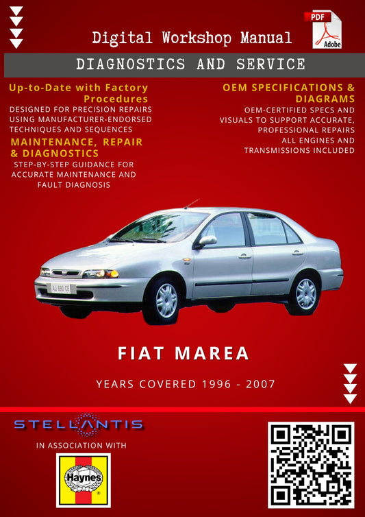 Fiat Marea Digital Workshop Repair & Maintenance Manual