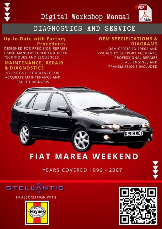 Fiat Marea Weekend Digital Workshop Repair & Maintenance Manual