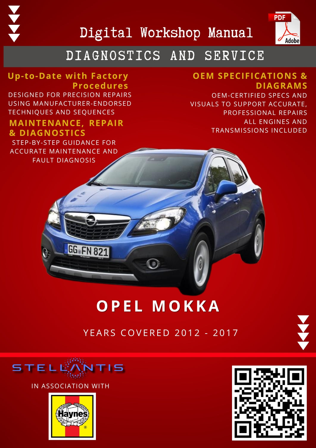 Opel Mokka Digital Workshop Repair & Maintenance Manual