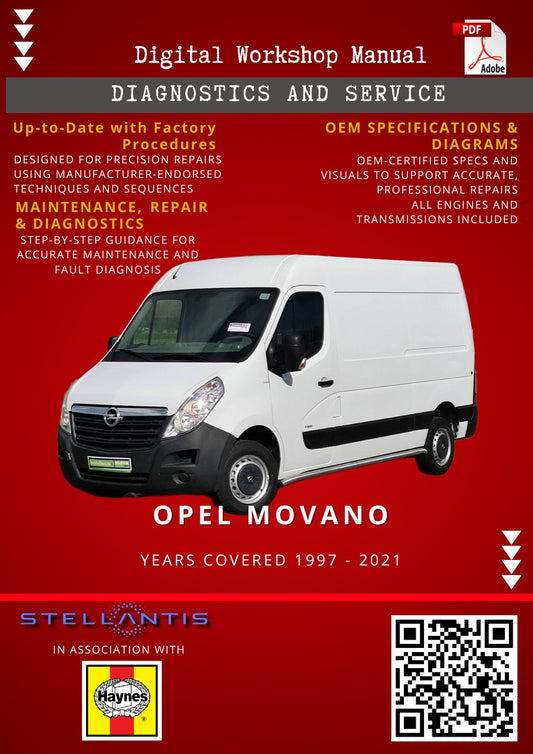 Opel Movano Digital Workshop Repair & Maintenance Manual