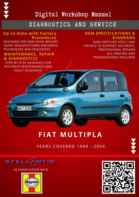 Fiat Multipla Digital Workshop Repair & Maintenance Manual