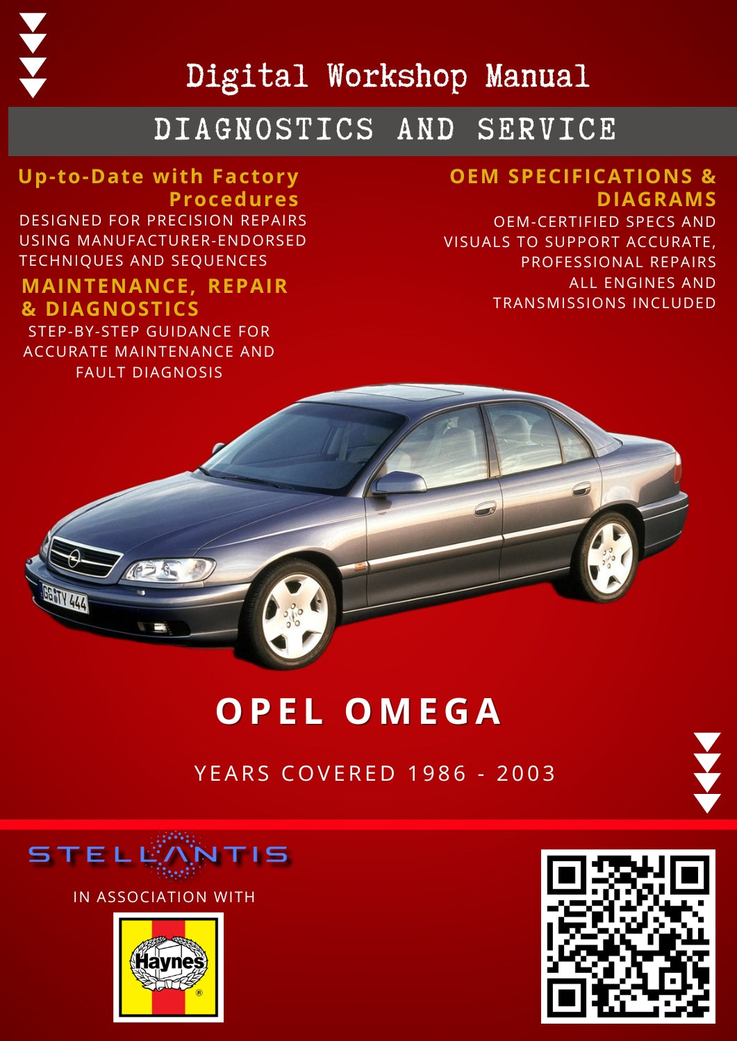 Opel Omega Digital Workshop Repair & Maintenance Manual