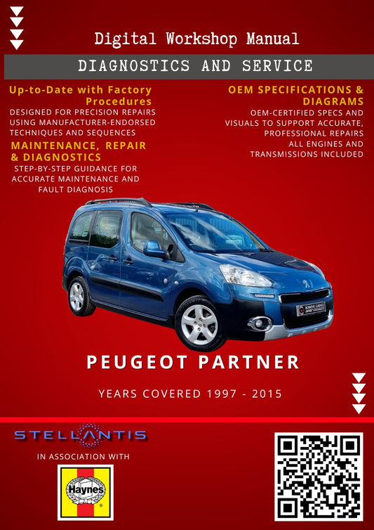 Peugeot Partner Digital Workshop Repair & Maintenance Manual