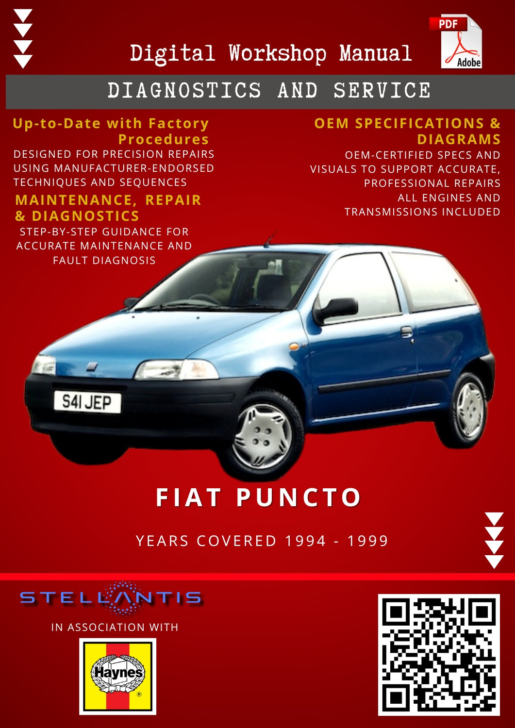 Fiat Puncto Digital Workshop Repair & Maintenance Manual