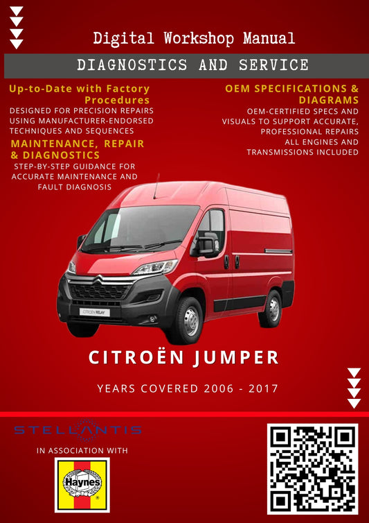 Citroën Relay Digital Workshop Repair & Maintenance Manual