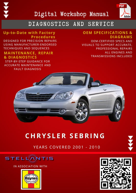Chrysler Sebring Digital Workshop Repair & Maintenance Manual