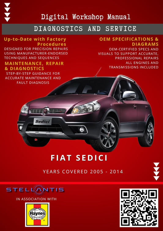 Fiat Sedici Digital Workshop Repair & Maintenance Manual