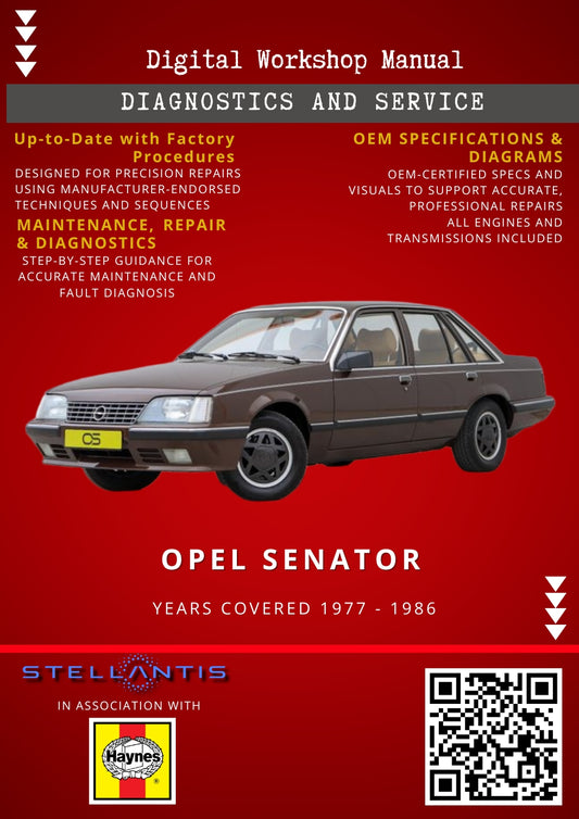 Opel Senator Digital Workshop Repair & Maintenance Manual
