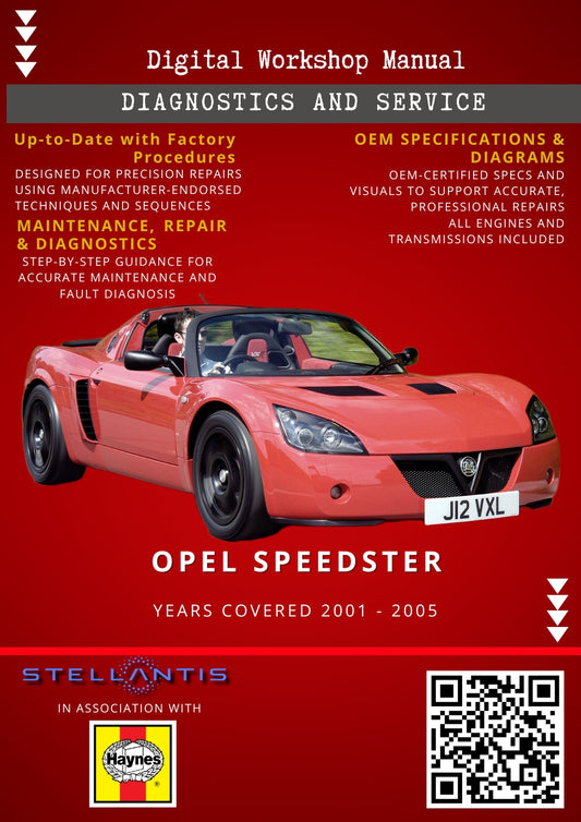 Opel Speedster Digital Workshop Repair & Maintenance Manual