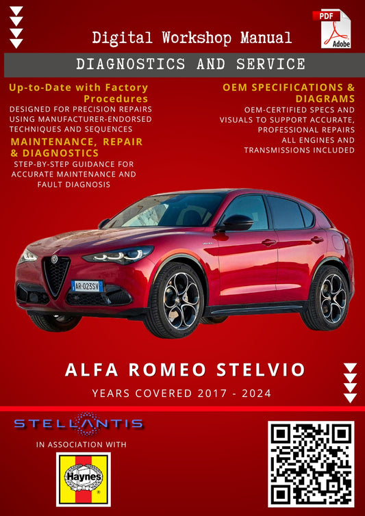 Alfa Romeo Stelvio Digital Workshop Repair & Maintenance Manual