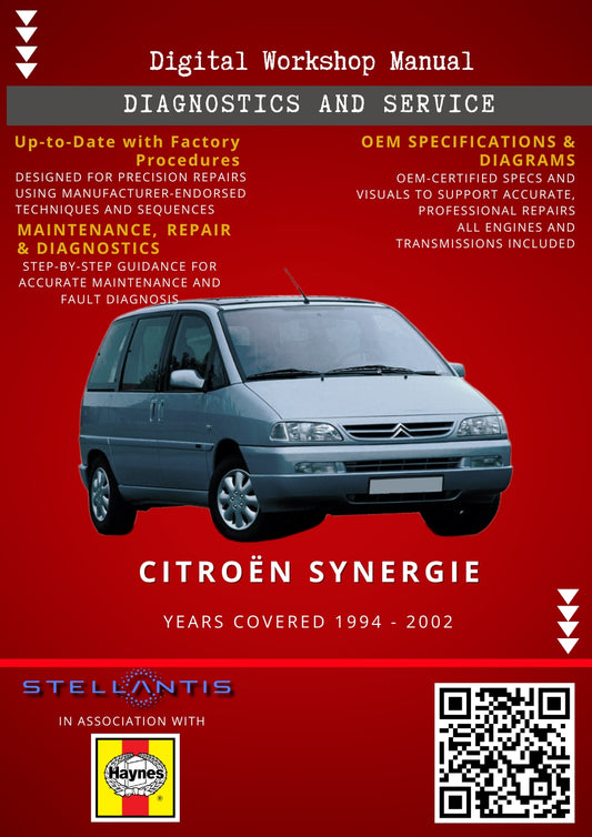 Citroën Synergie Digital Workshop Repair & Maintenance Manual