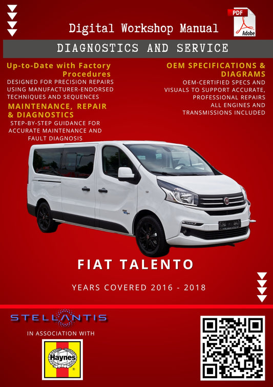 Fiat Talento Digital Workshop Repair & Maintenance Manual