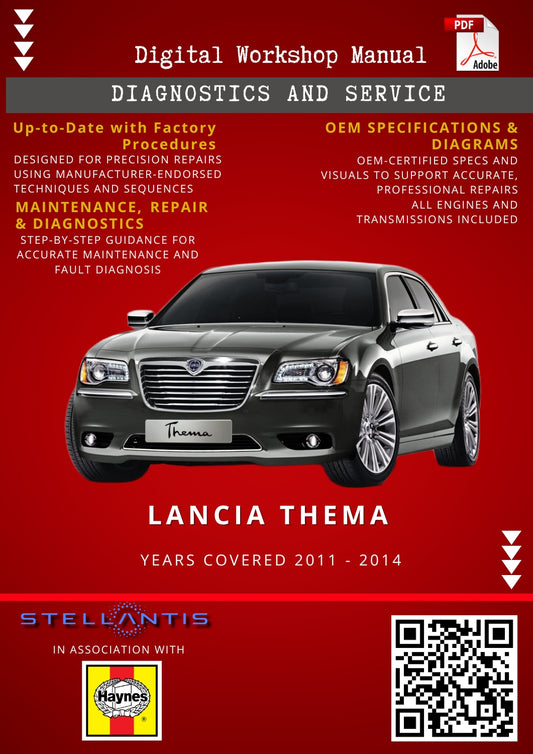 Lancia Thema Digital Workshop Repair & Maintenance Manual