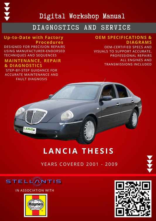 Lancia Thesis Digital Workshop Repair & Maintenance Manual