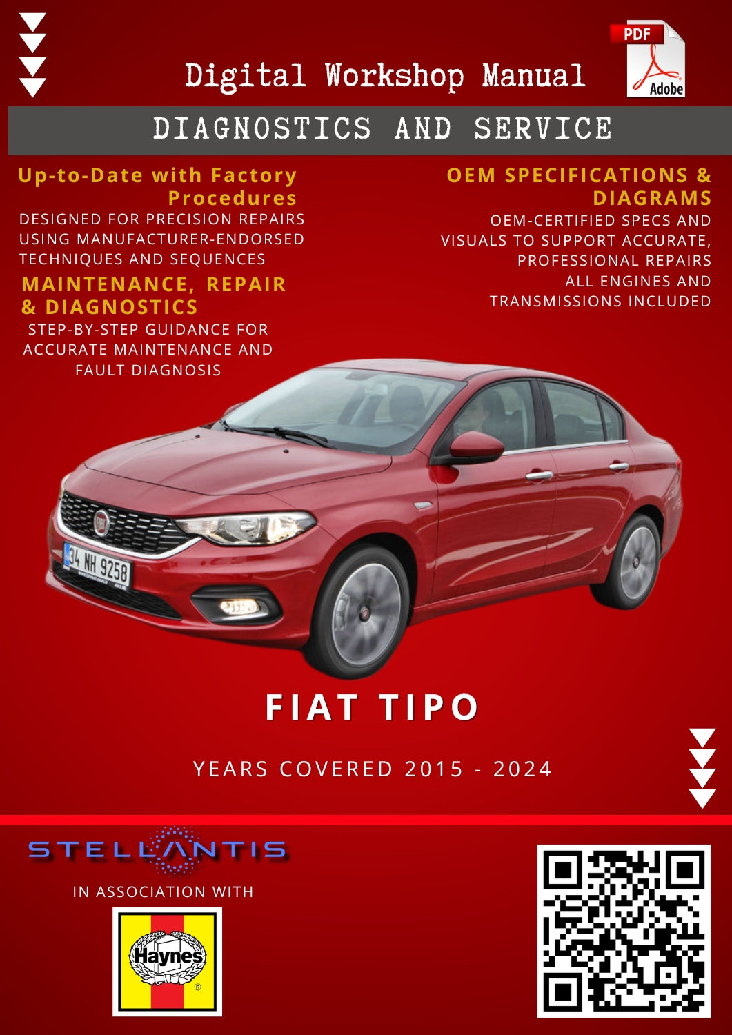 Fiat Tipo Digital Workshop Repair & Maintenance Manual