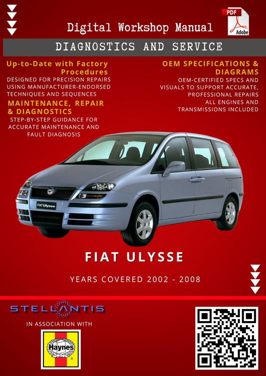 Fiat Ulysse Digital Workshop Repair & Maintenance Manual