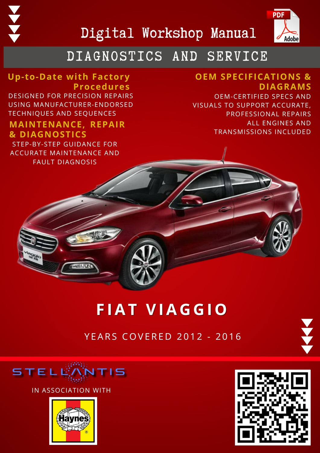 Fiat Viaggio Digital Workshop Repair & Maintenance Manual