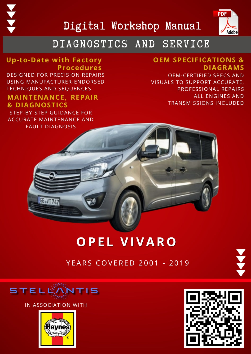Opel Vivaro Digital Workshop Repair & Maintenance Manual