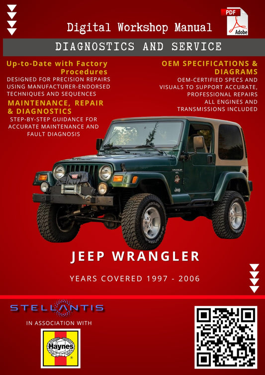 Jeep Wrangler Digital Workshop Repair & Maintenance Manual
