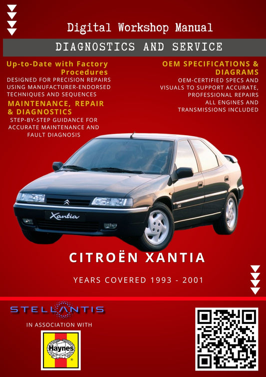 Citroën Xantia Digital Workshop Repair & Maintenance Manual