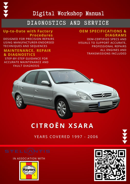 Citroën Xsara Digital Workshop Repair & Maintenance Manual