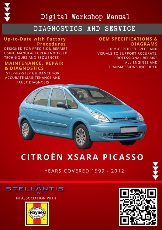 Citroën Xsara Picasso Digital Workshop Repair & Maintenance Manual