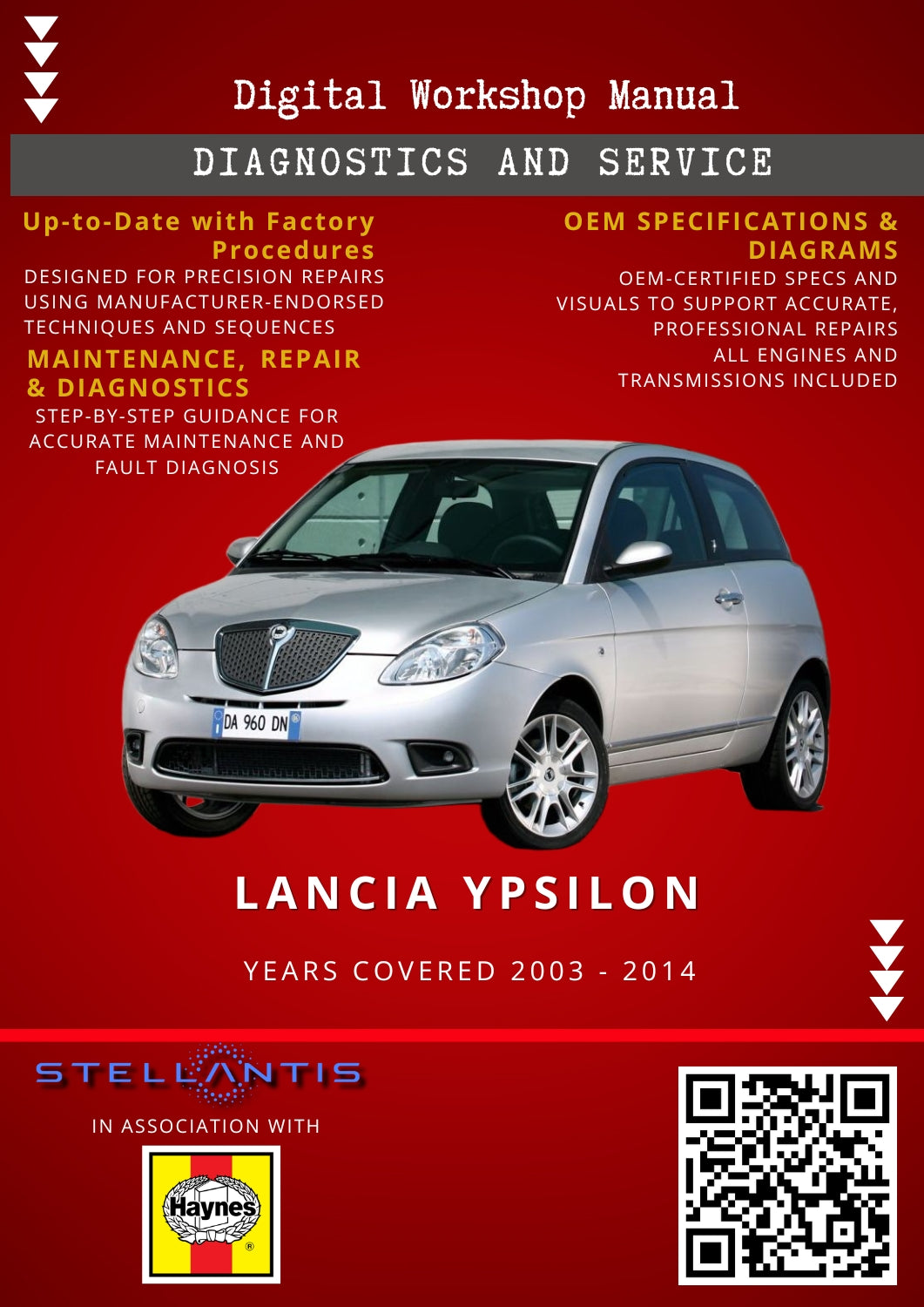 Lancia Ypsilon Digital Workshop Repair & Maintenance Manual
