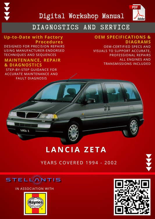 Lancia Zeta Digital Workshop Repair & Maintenance Manual